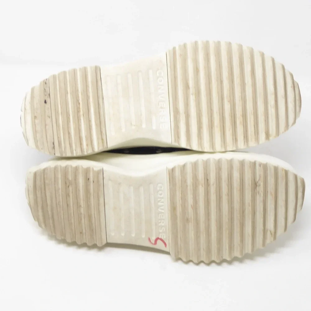 Converse Womens Run Star Hike High Top Black Floral Embroidered A02192C Size 10 - Picture 7 of 10